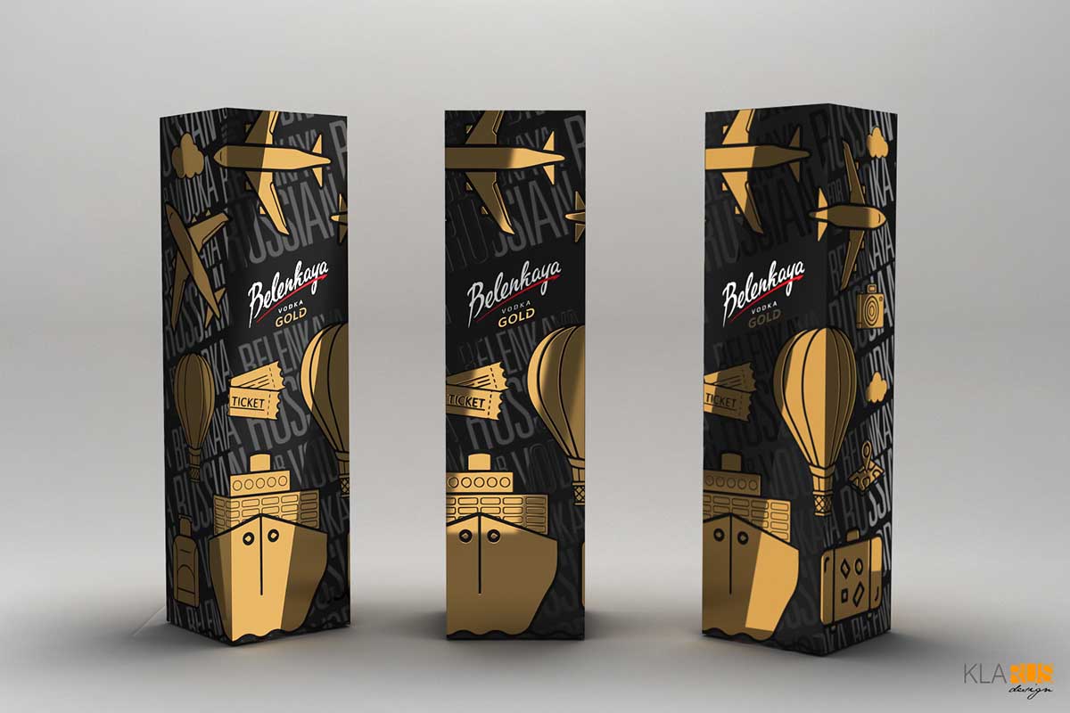 Подарочная упаковка бренда Беленькая на тему путешествий для Duty Free 2