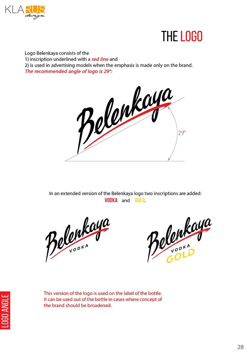 Несколько страниц экспортного брендбука бренда Беленькая 7