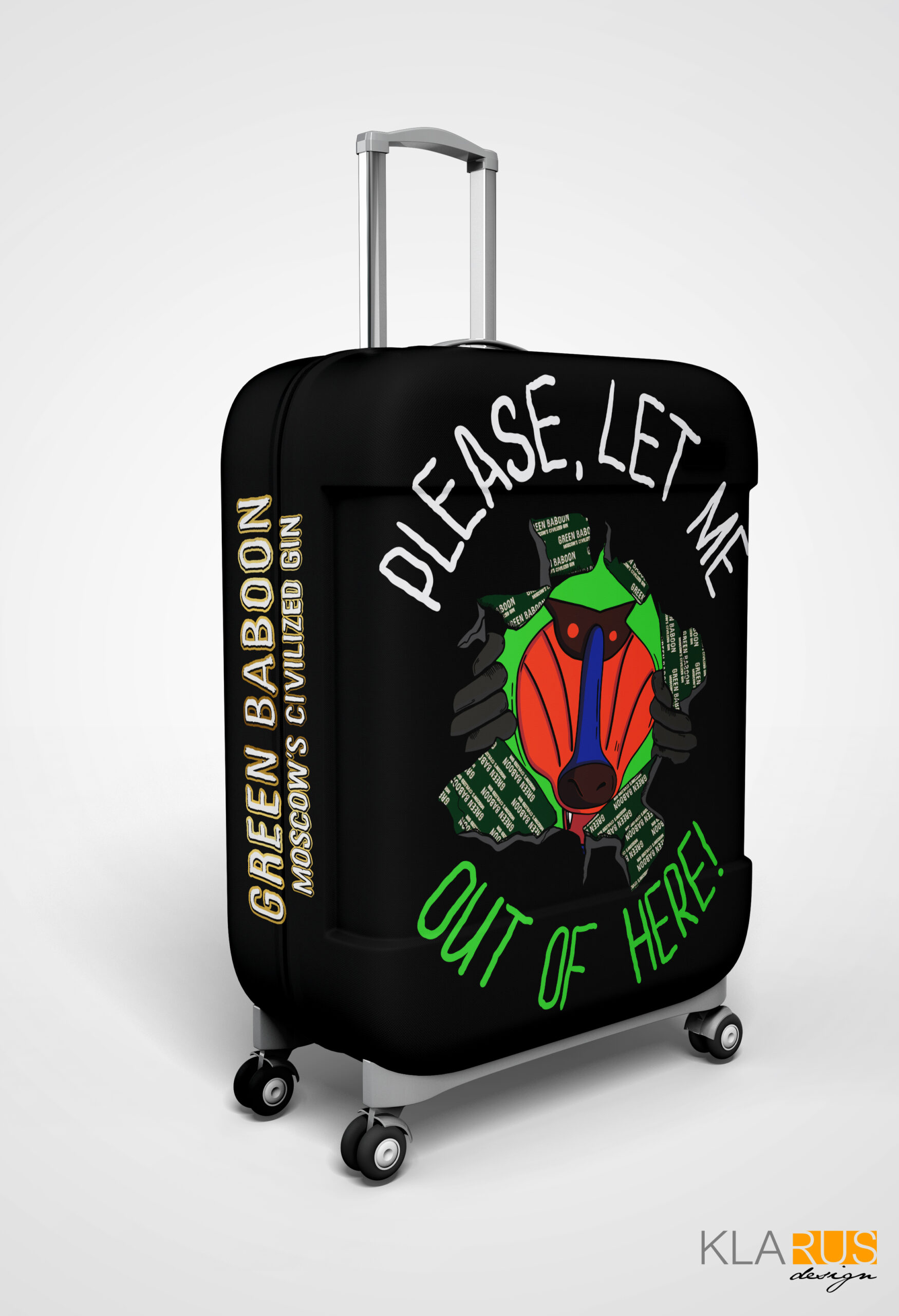 Чехол на чемодан для бренда Green Baboon 5