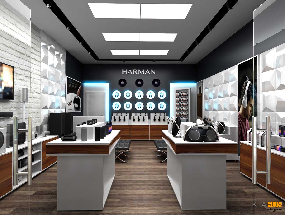 Разработка интерьера магазина бренда Harman2