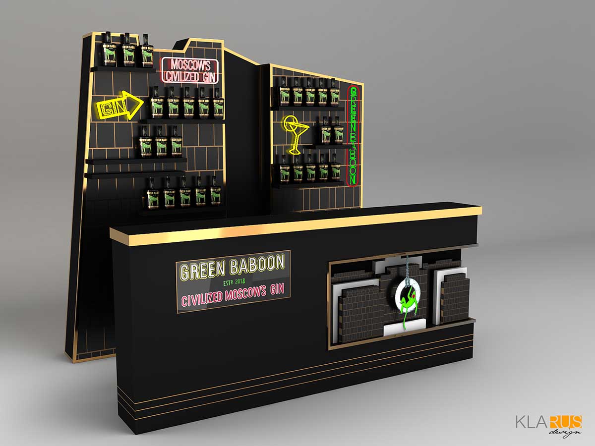 Мобильный бар для Green Baboon