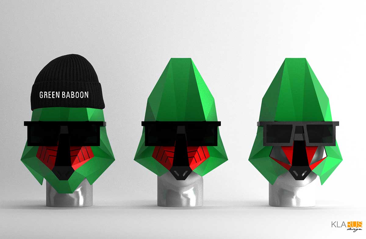 Маска Green Baboon 2