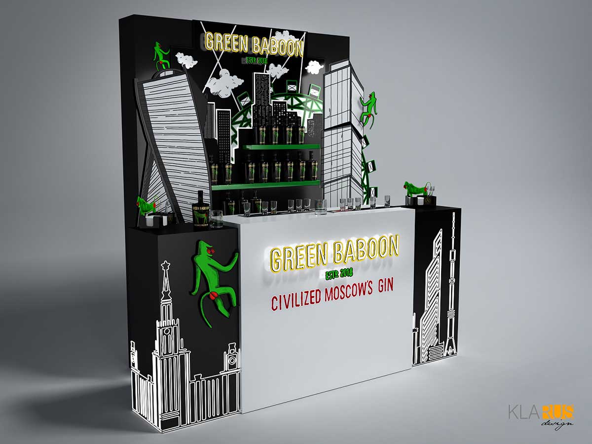 Мобильный бар для Green Baboon 2