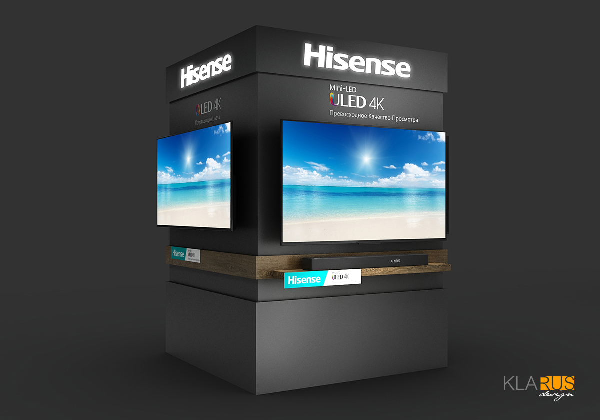 Колонна под ТВ Hisense 3