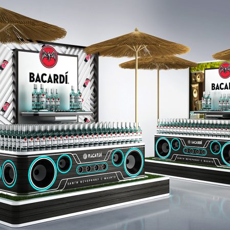 Торговый торец бренда Bacardi
