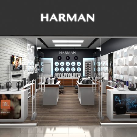 Разработка интерьера магазина бренда Harman