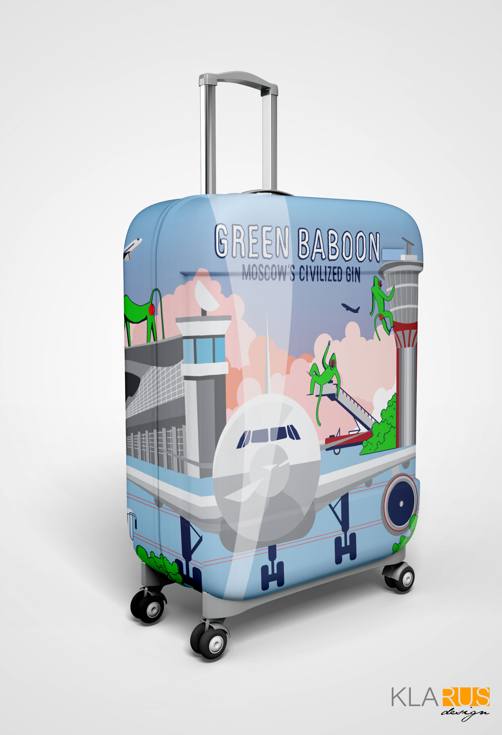 Чехол на чемодан для бренда Green Baboon 2